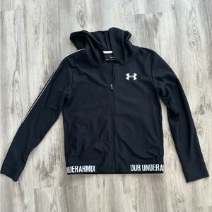 Under Armour Black Full-Zip Jacket Kids Large
